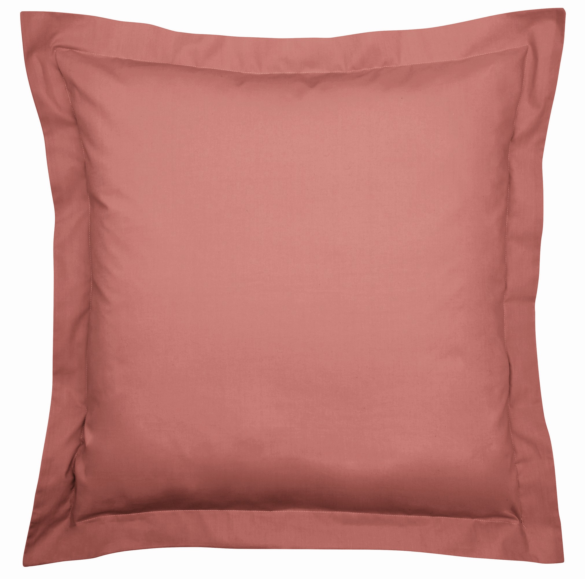 Plain Square Oxford Pillowcase By Bedeck Of Belfast In Marsala Brown